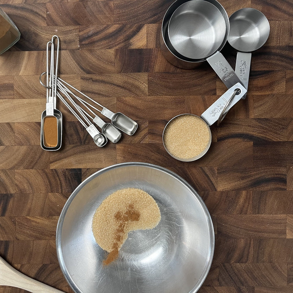 Stainless Steel Measuring Cup and Spoon Set, 10 Different Sized Cups and Spoons