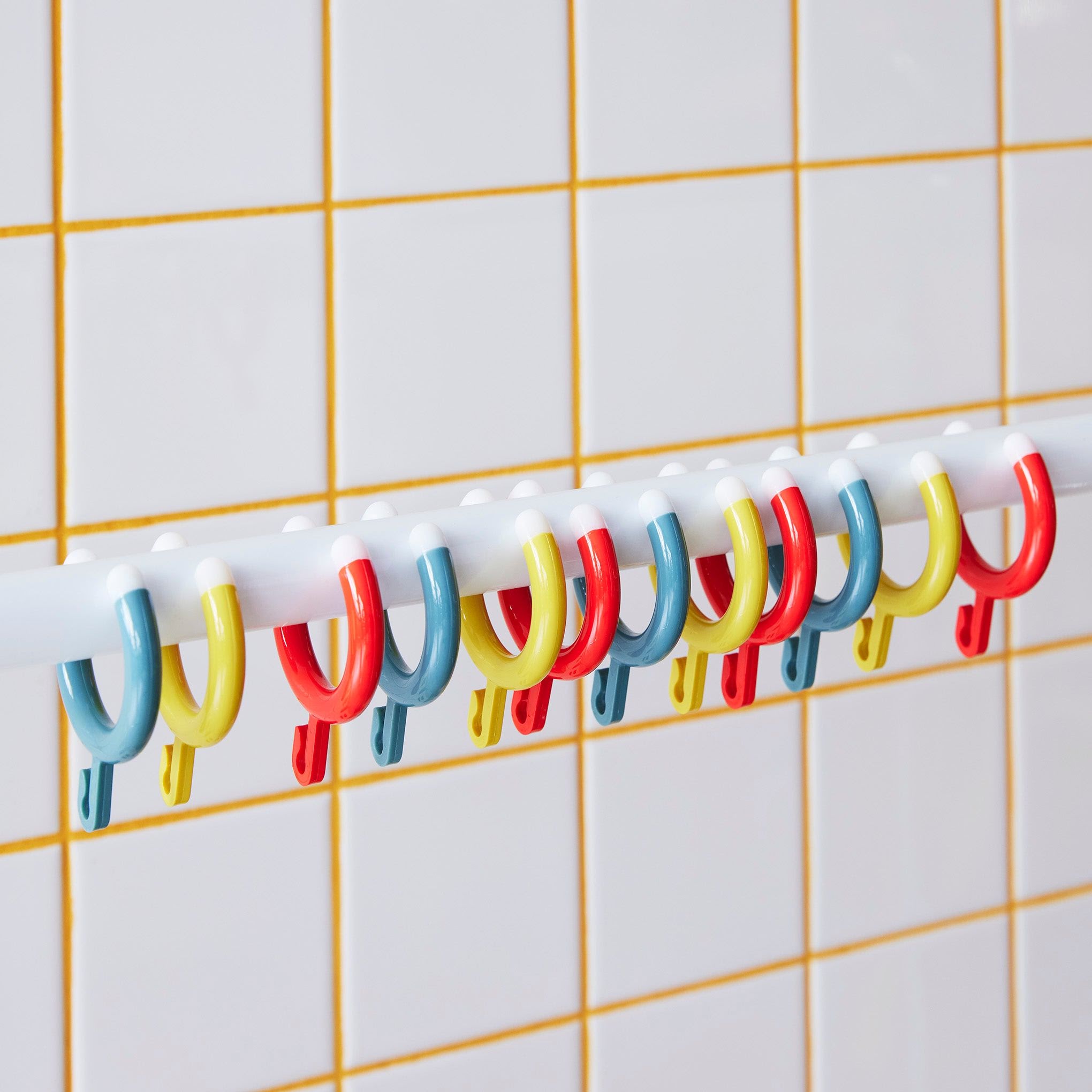 Hewi Shower Curtain Hooks - Set of 12 - Multi