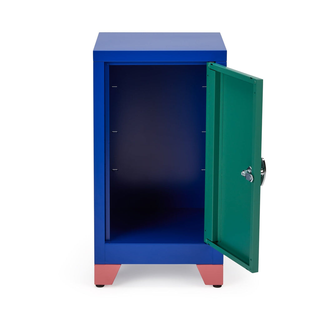 Metal Locker &amp; Side Table - Green