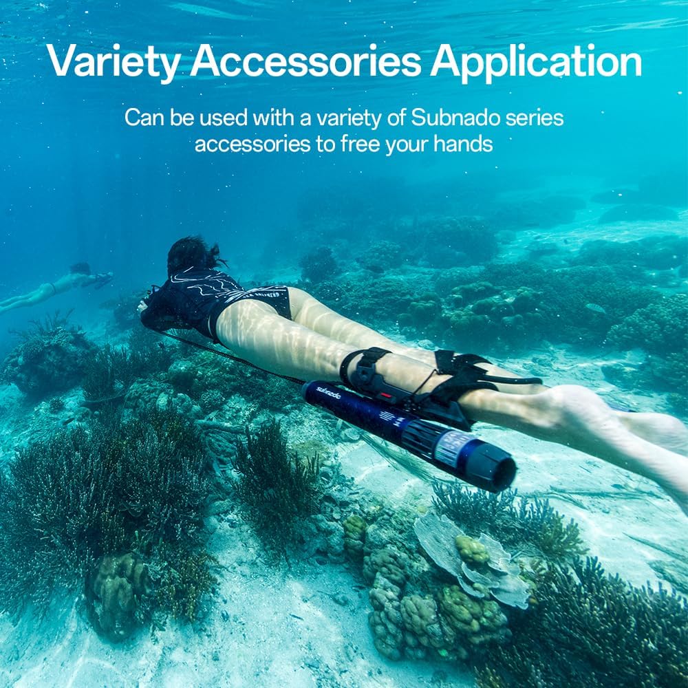 Waydoo Subnado Underwater Scooter Lite, Water Sports Diving Scooter with Removable Handle, Compact and Portable Water Scooter for Adults&amp;Kids, Scuba Diving Snorkeling Sea Scooter Multiple Uses, Blue