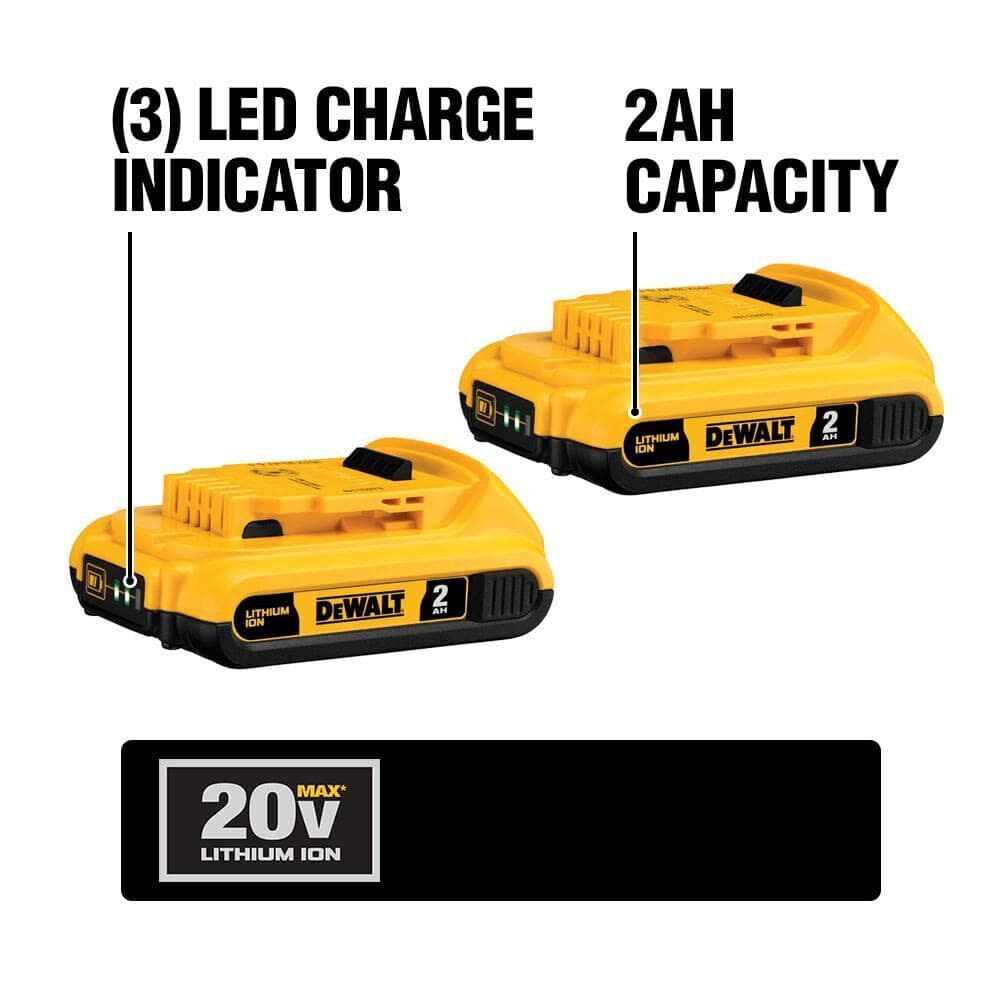 DEWALT 20V MAX 10-Tool Combo Kit with Batteries &amp; Charger - Drill, Impact Driver, Blower, Flashlight, Speaker, Grinder, Saw, Vacuum