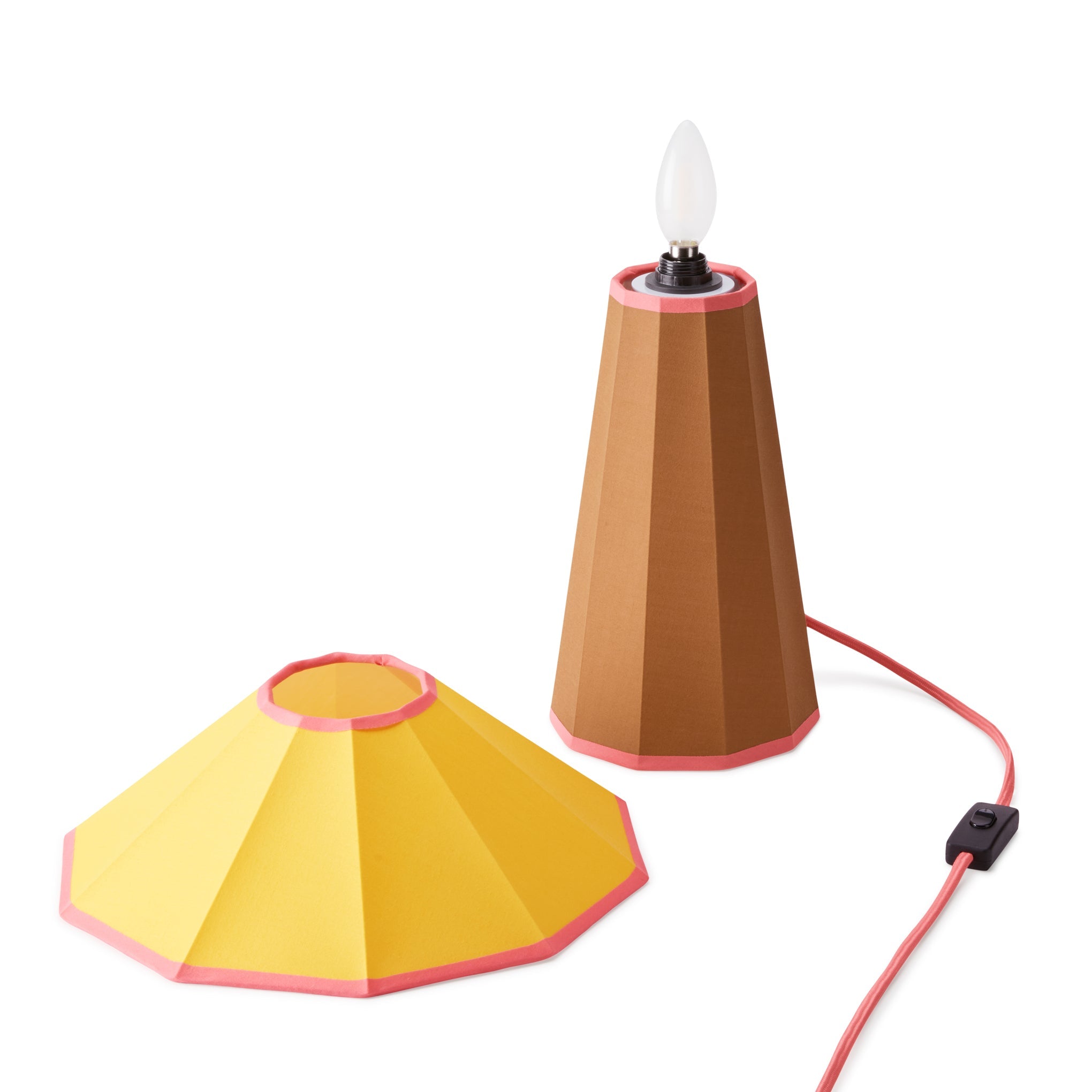 Trimme Table Lamp - Brown/ Yellow