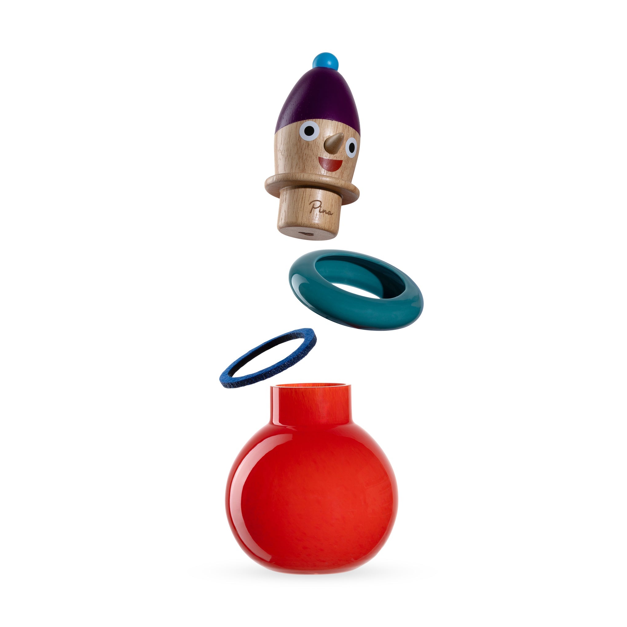 Buoni Amici Glass Character Vase - Pino