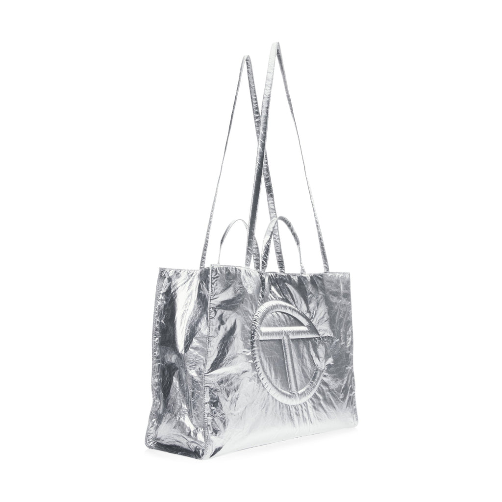 Telfar Tyvek Shopping Bag - Silver
