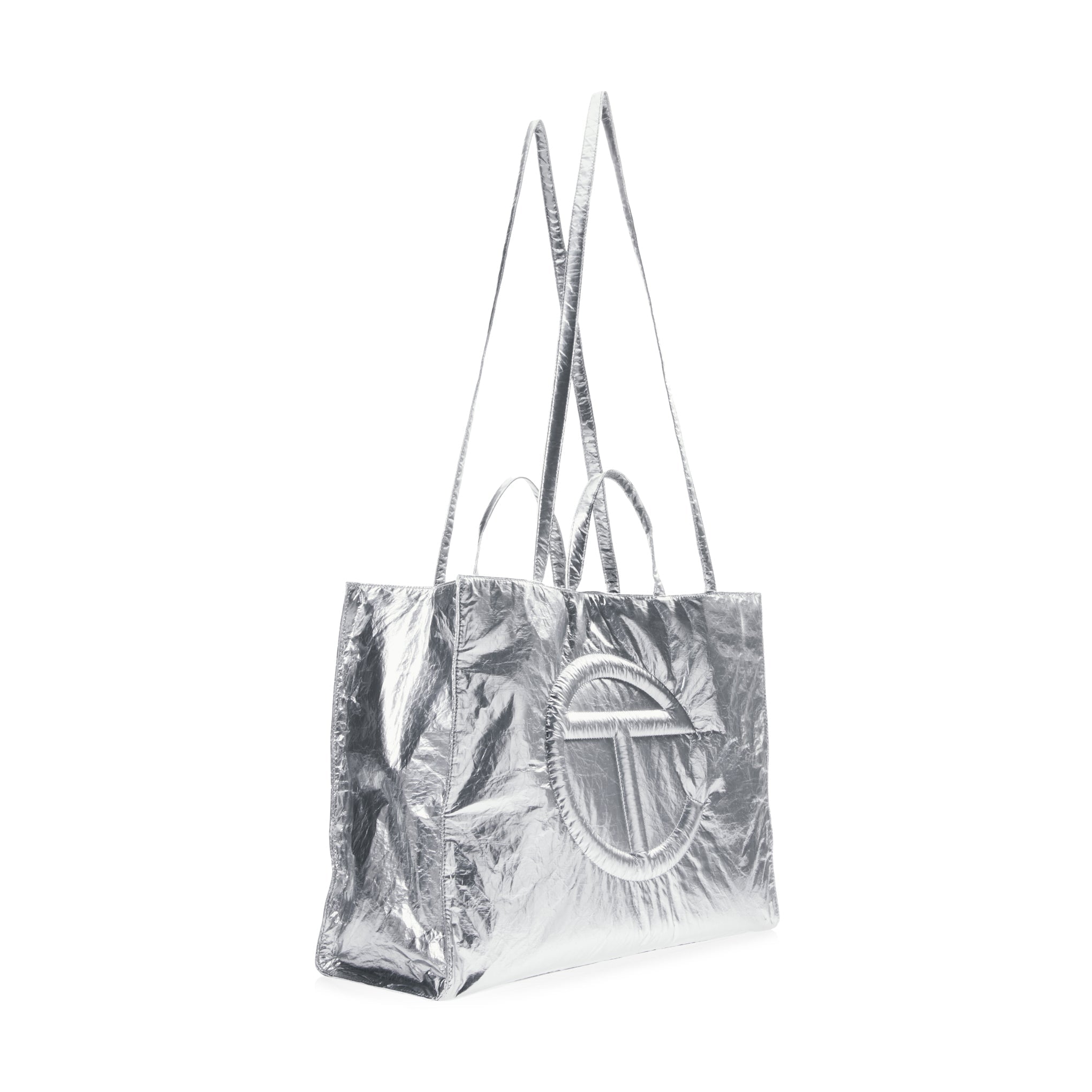 Telfar Tyvek Shopping Bag - Silver