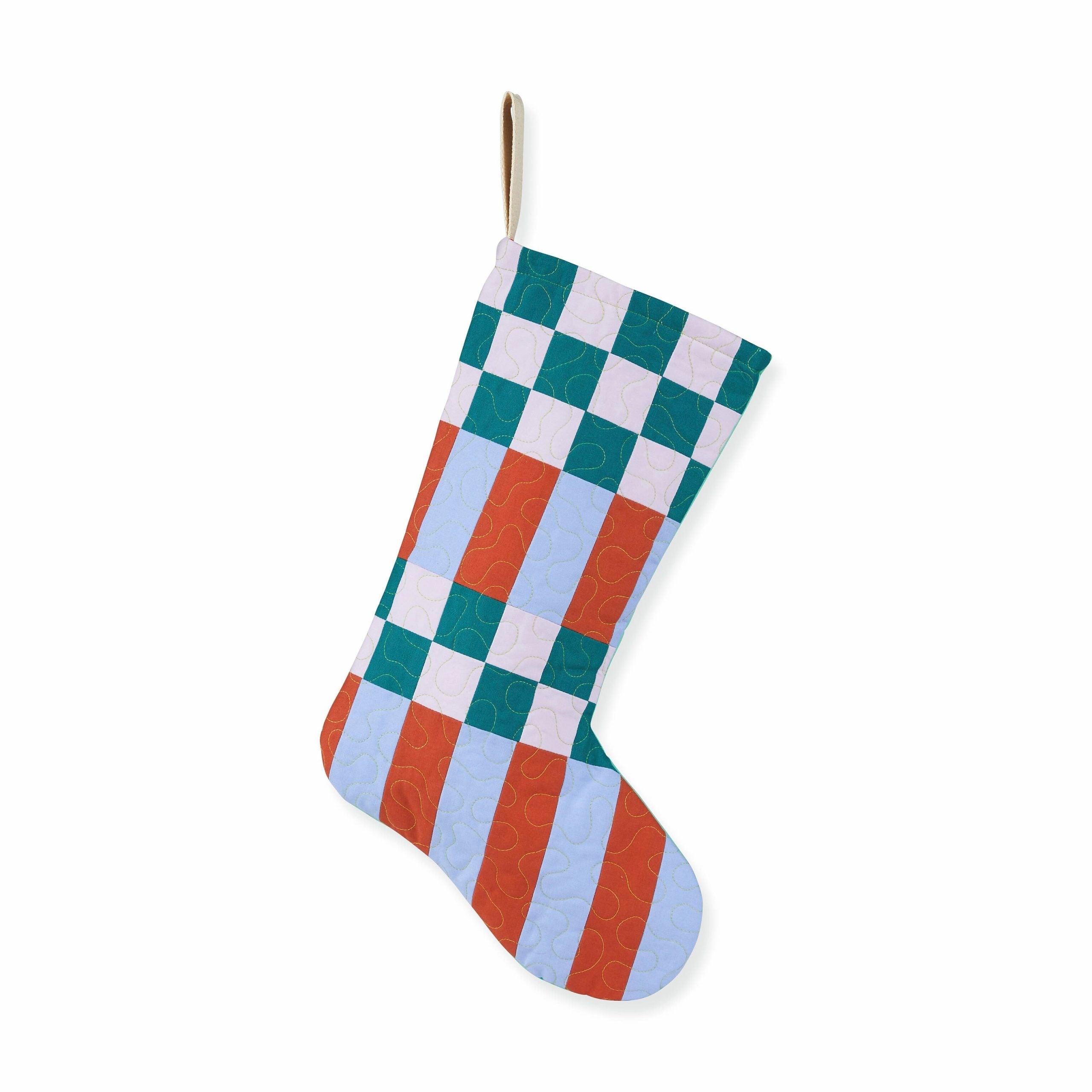 Hand-Quilted Christmas Stocking - 1