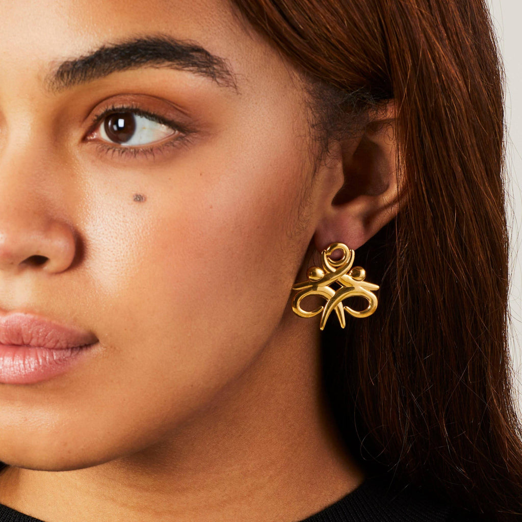 Moving Together Stud Earrings - Large
