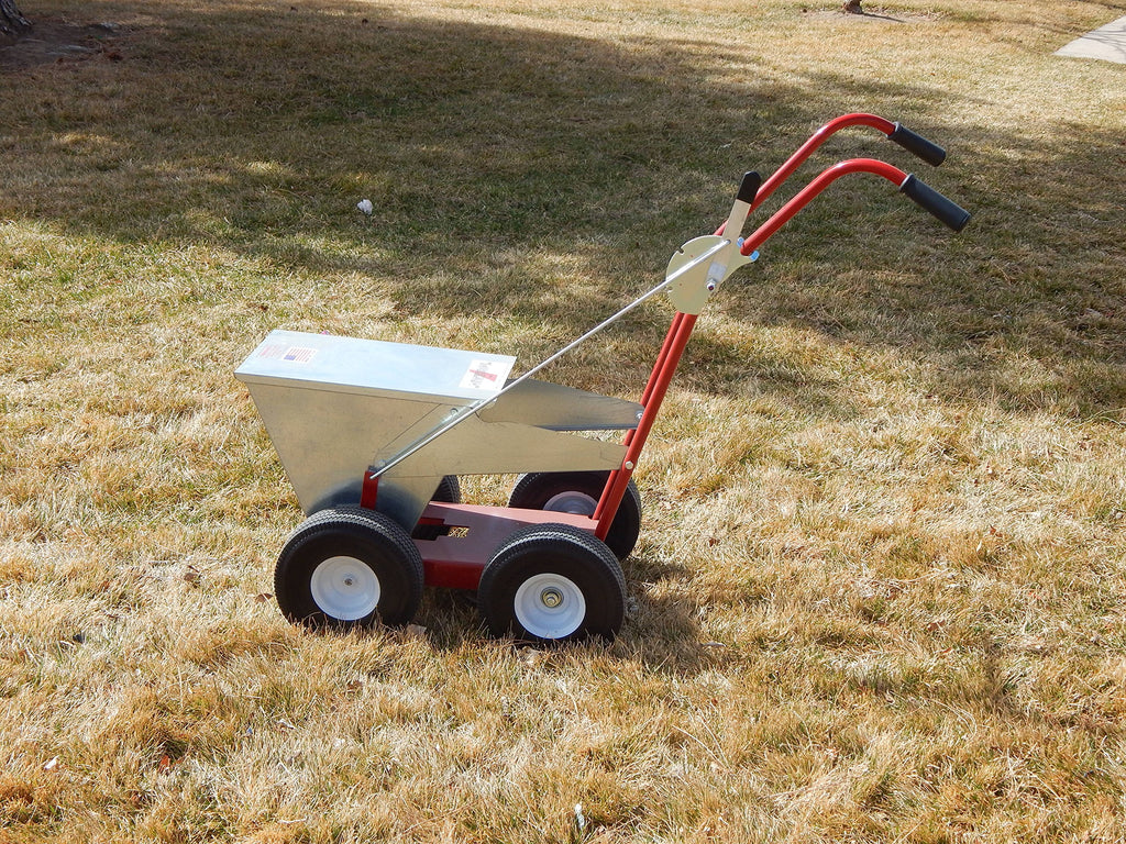 Newstripe NewLiner HD 50 lb Heavy Duty Dry Line Marker (Part #10001744) | Precision 2" or 4" Lines | Galvanized Steel | 10" Pneumatic Tires | For Baseball, Tracks & Events | Made in USA