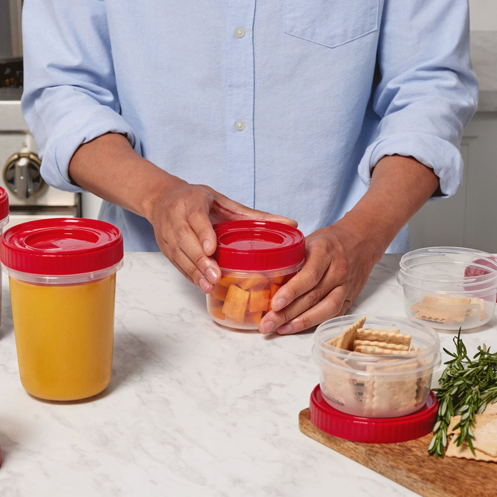 12 Piece Food Storage Set, Red