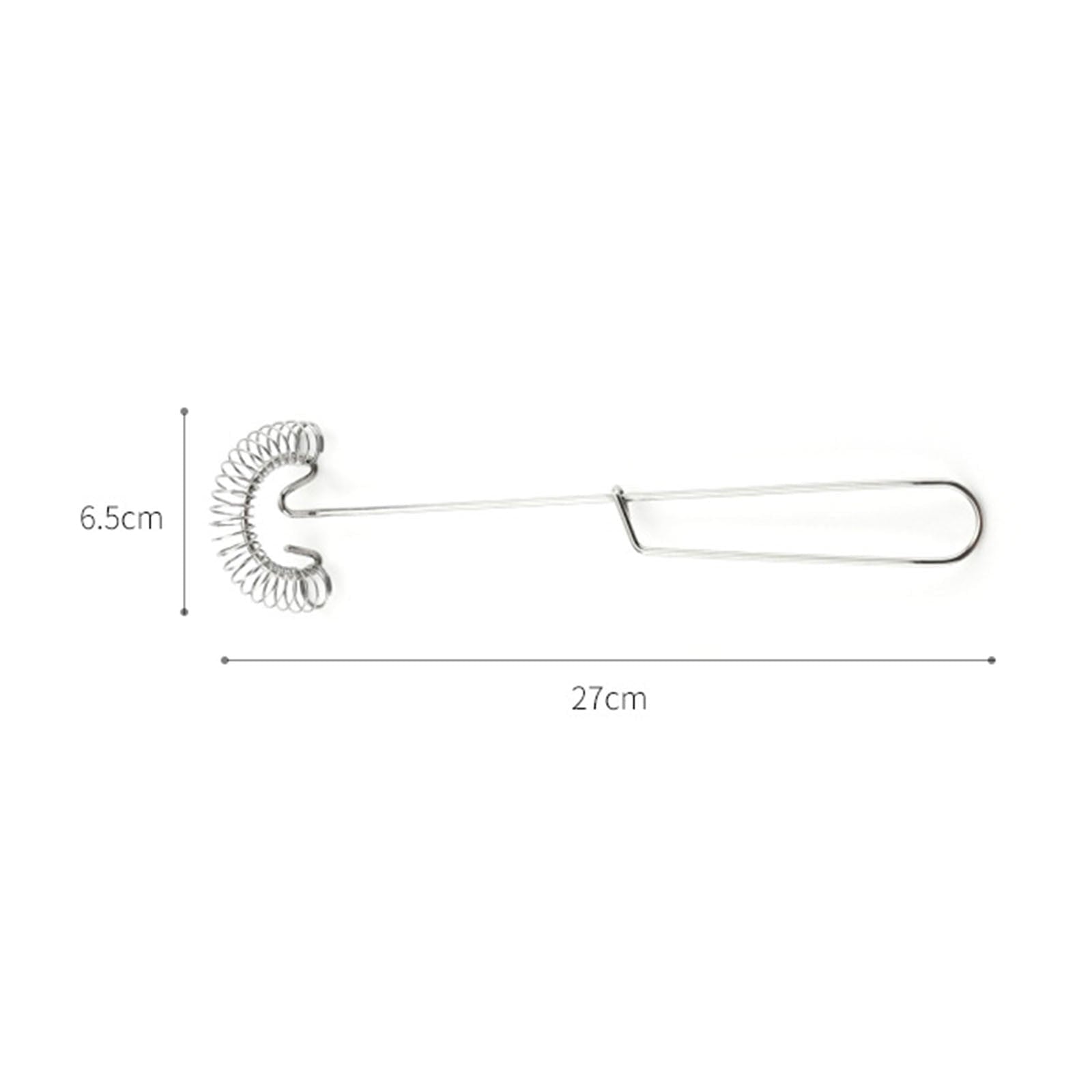 Small Whisk Mixer, Flat Whisk Handheld, 10 Inch Stainless Steel Wire Egg Whisk, Spring Coil Whisk, Stainless Steel Eg...
