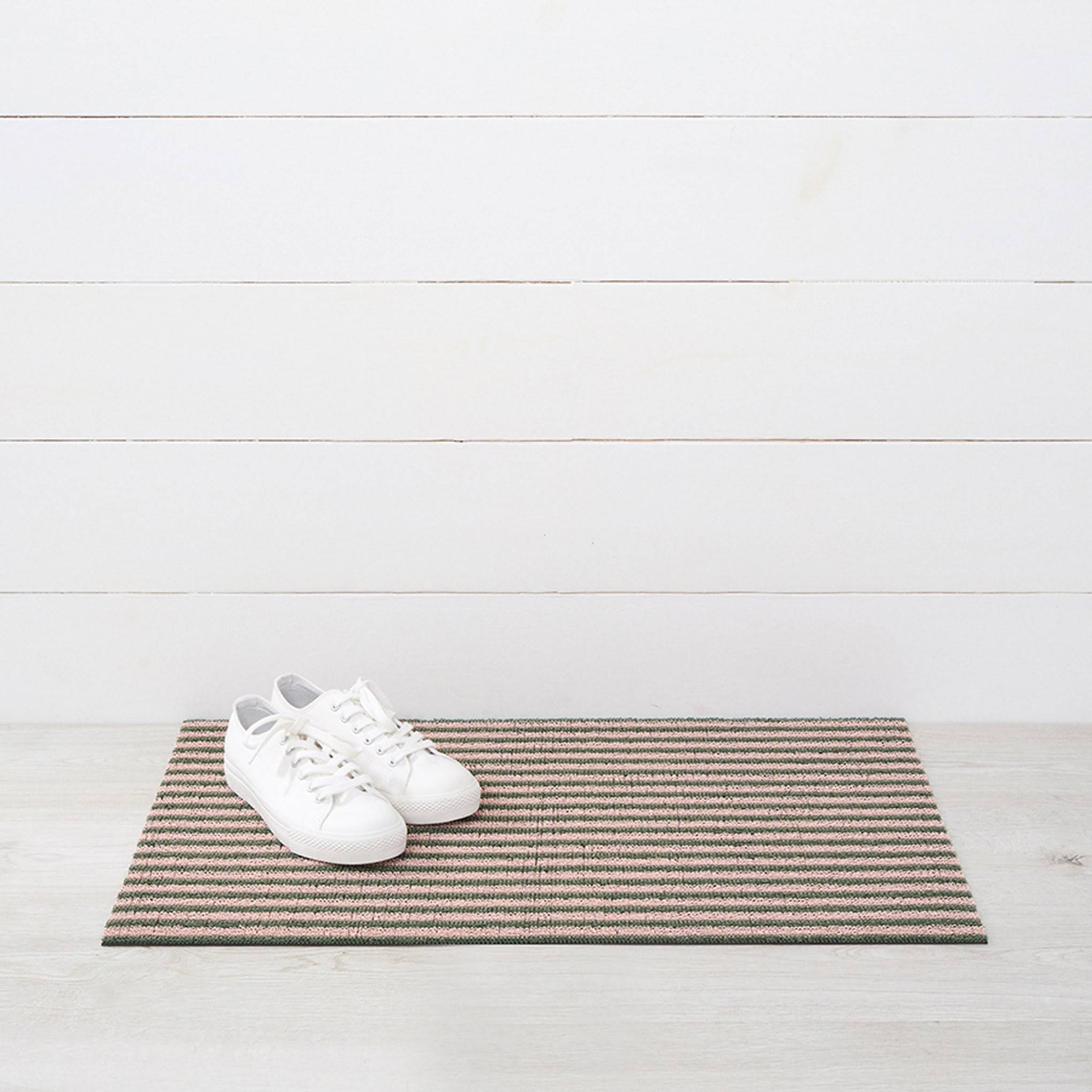 Chilewich Breton Stripe Shag Mat - Malibu
