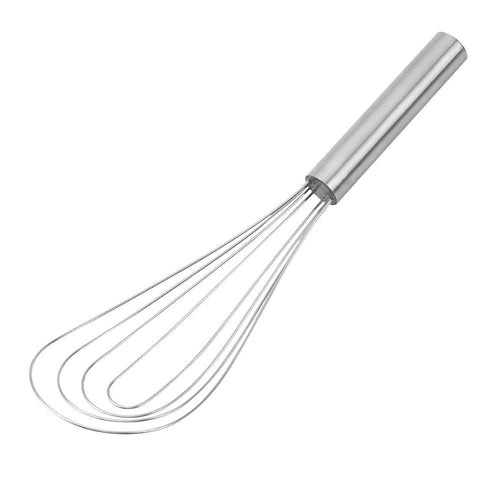 10" Flat Whisk Handheld Steel Wire Whisk Perfect For Whisking S1P9 Q4W3