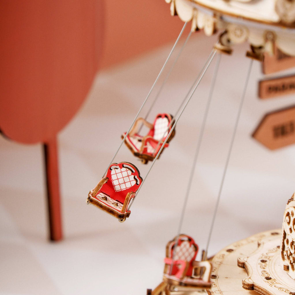 Rolife DIY Swing Ride Music Box 3D Wooden Puzzle