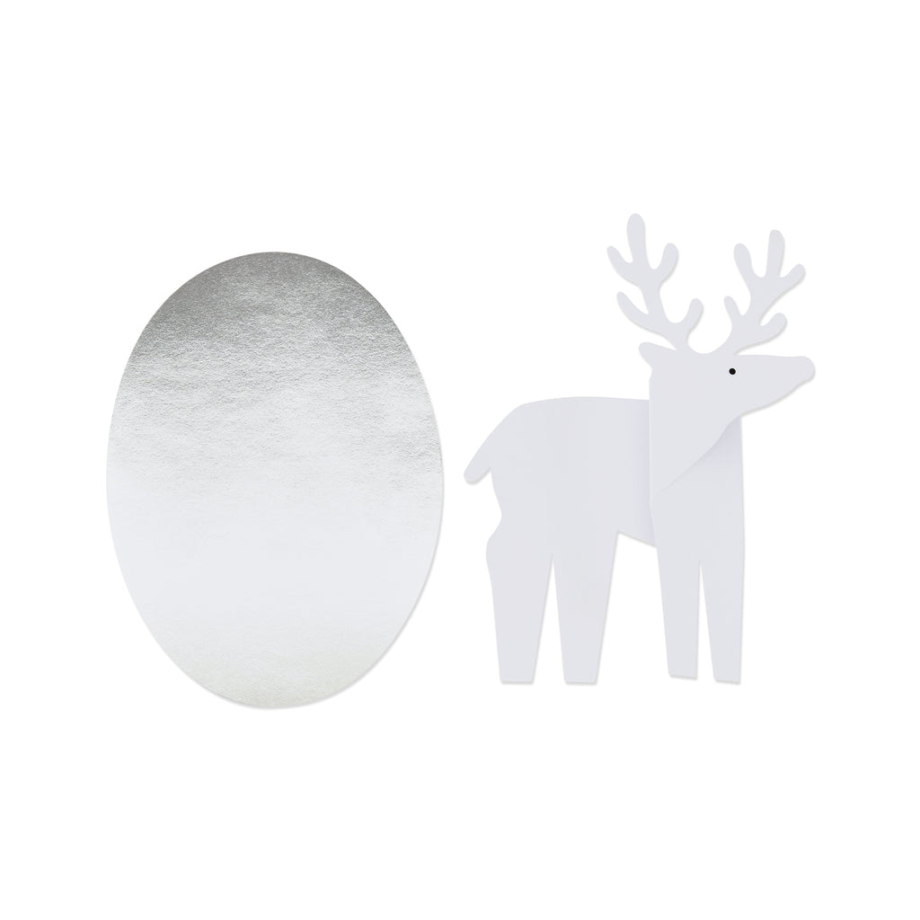 Reindeer on Pond Holiday Pop-Up Cards - Set of 8
