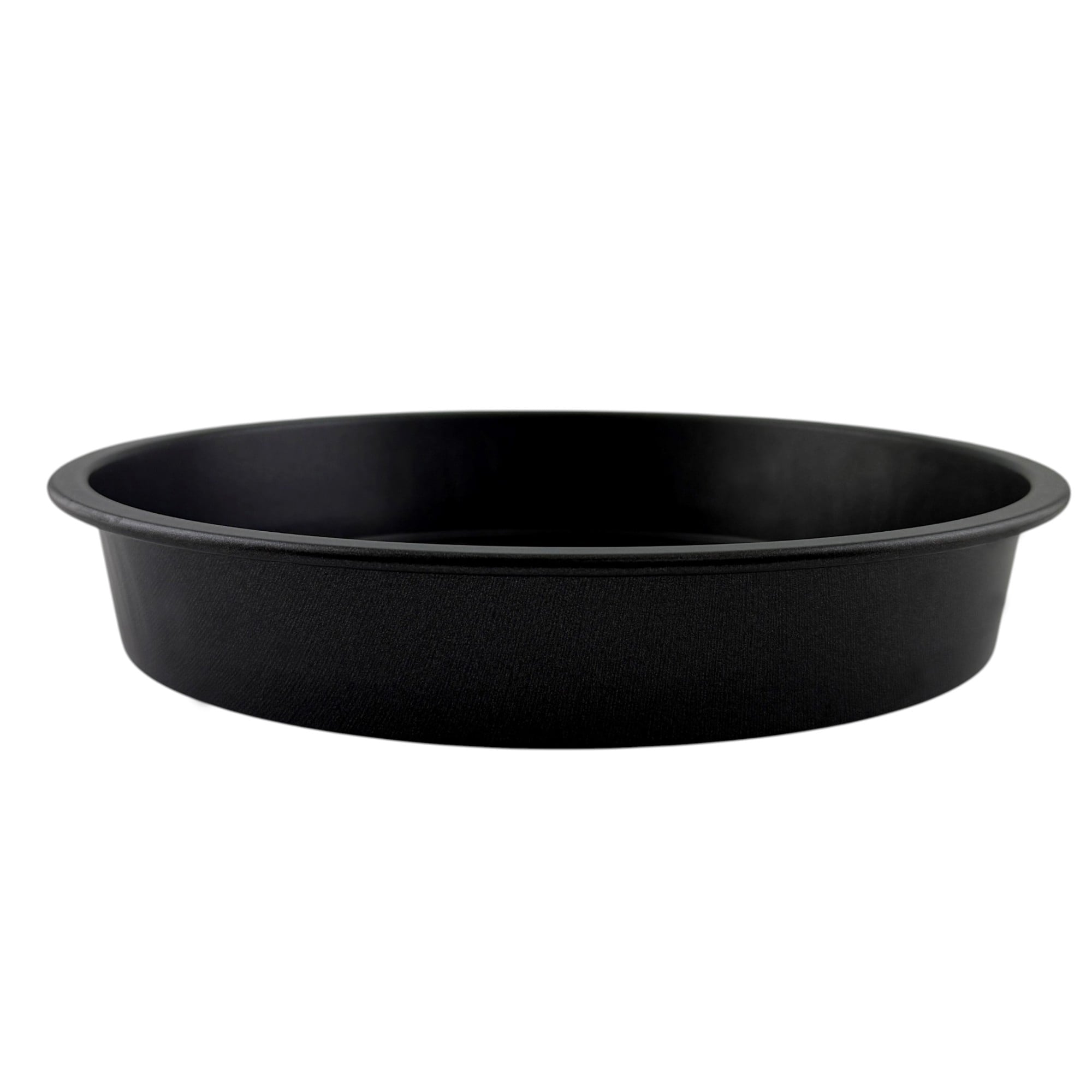 9" x 9" Round Nonstick Steel Cake Pan, Dark Gray