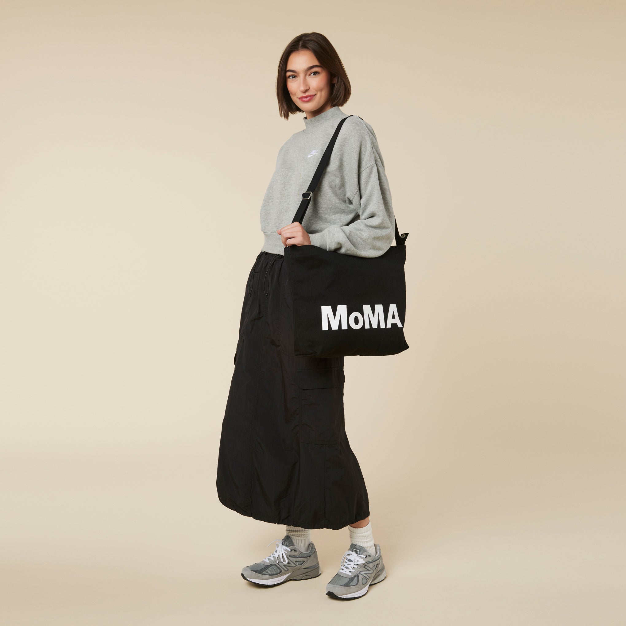 MoMA Baggu Recycled Cotton Horizontal Zip Duck Bag