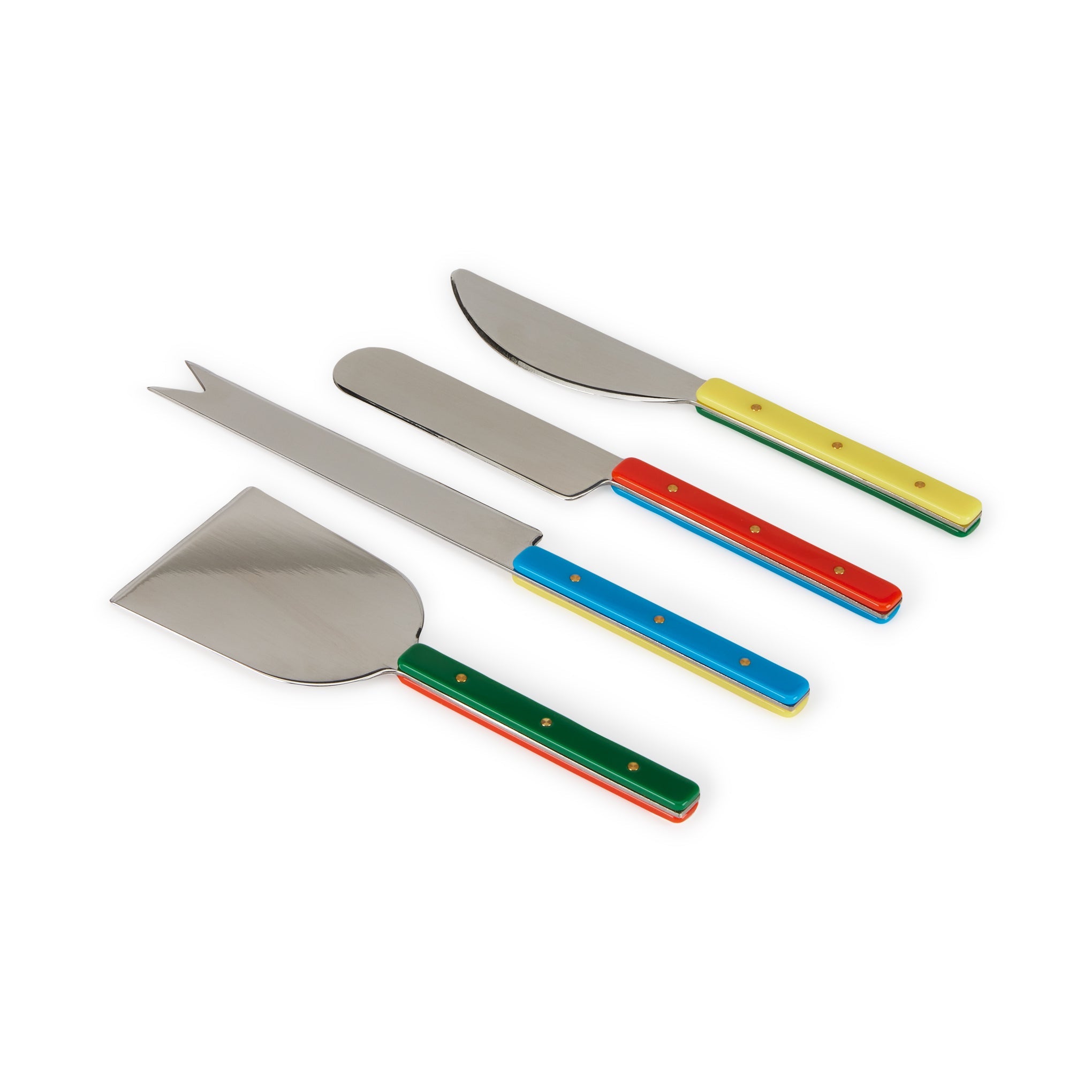 MoMA Color Block Cheese Knives - Set of 4