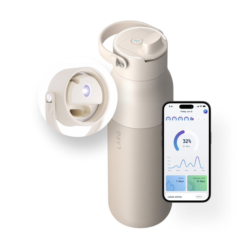 Larq PureVis 2.0 Water Bottle &amp; Filters - Mojave Dune