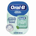 2 Pk  Glide comfort plus Comfort Plus Dental Floss, Mint, 43.7 yd (40 m) Ea