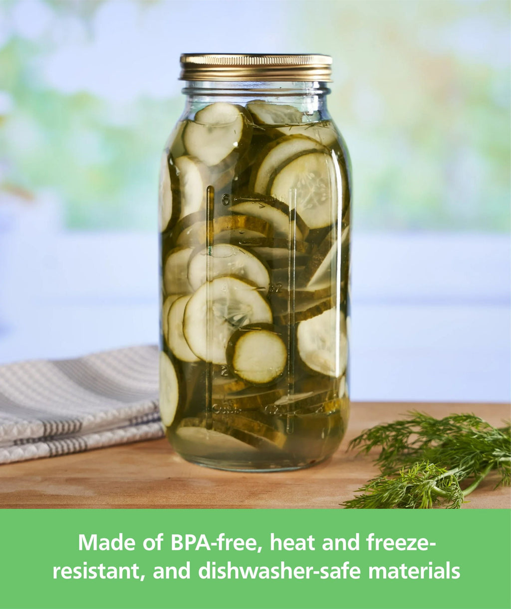 64 oz Mason Jars, Wide Mouth Half Gallon Canning Jars with Lids and Rings, 6-Pack Extra Large Glass Jars for Home Can...