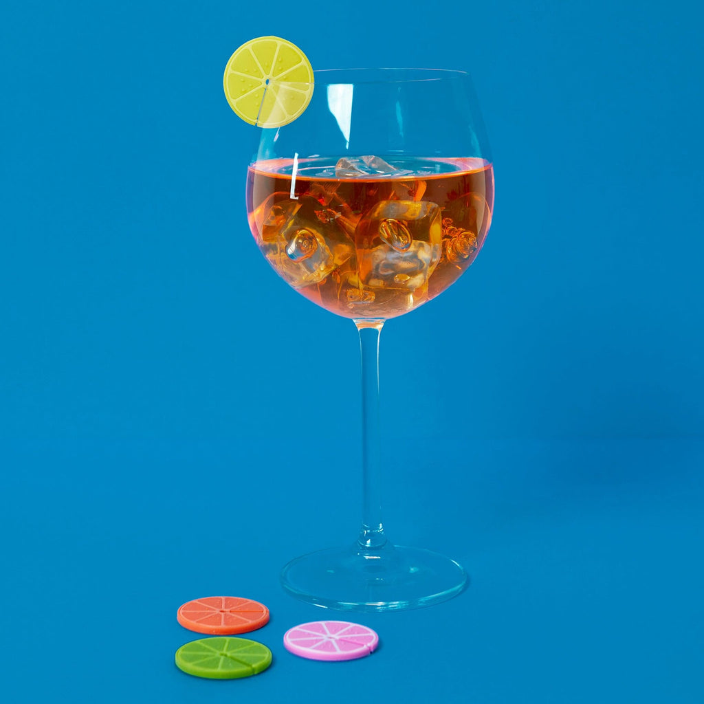Fruit Party Glass Markers - Set of 8