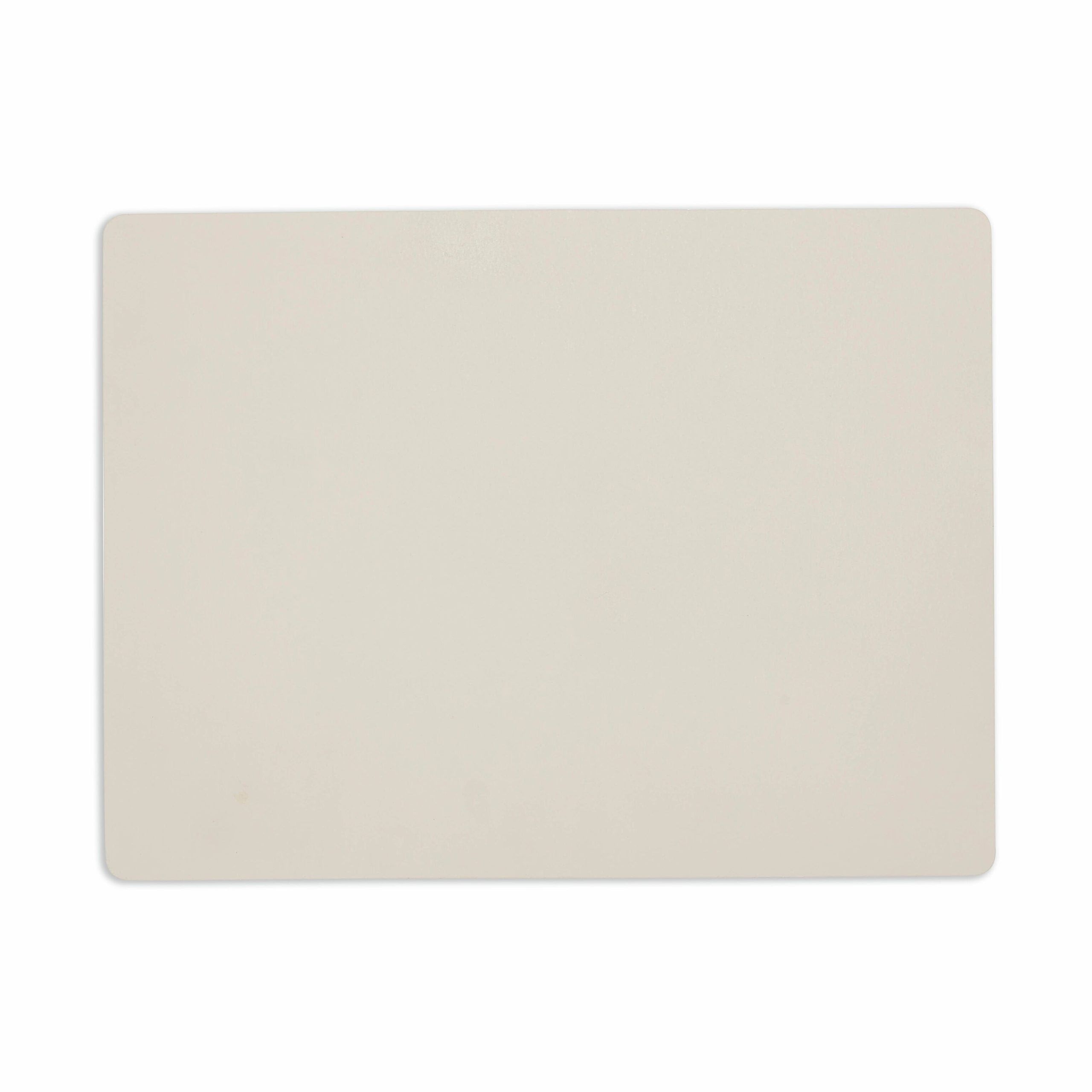 Dual-Sided Recycled Leather Placemat - Yellow/ Light Grey