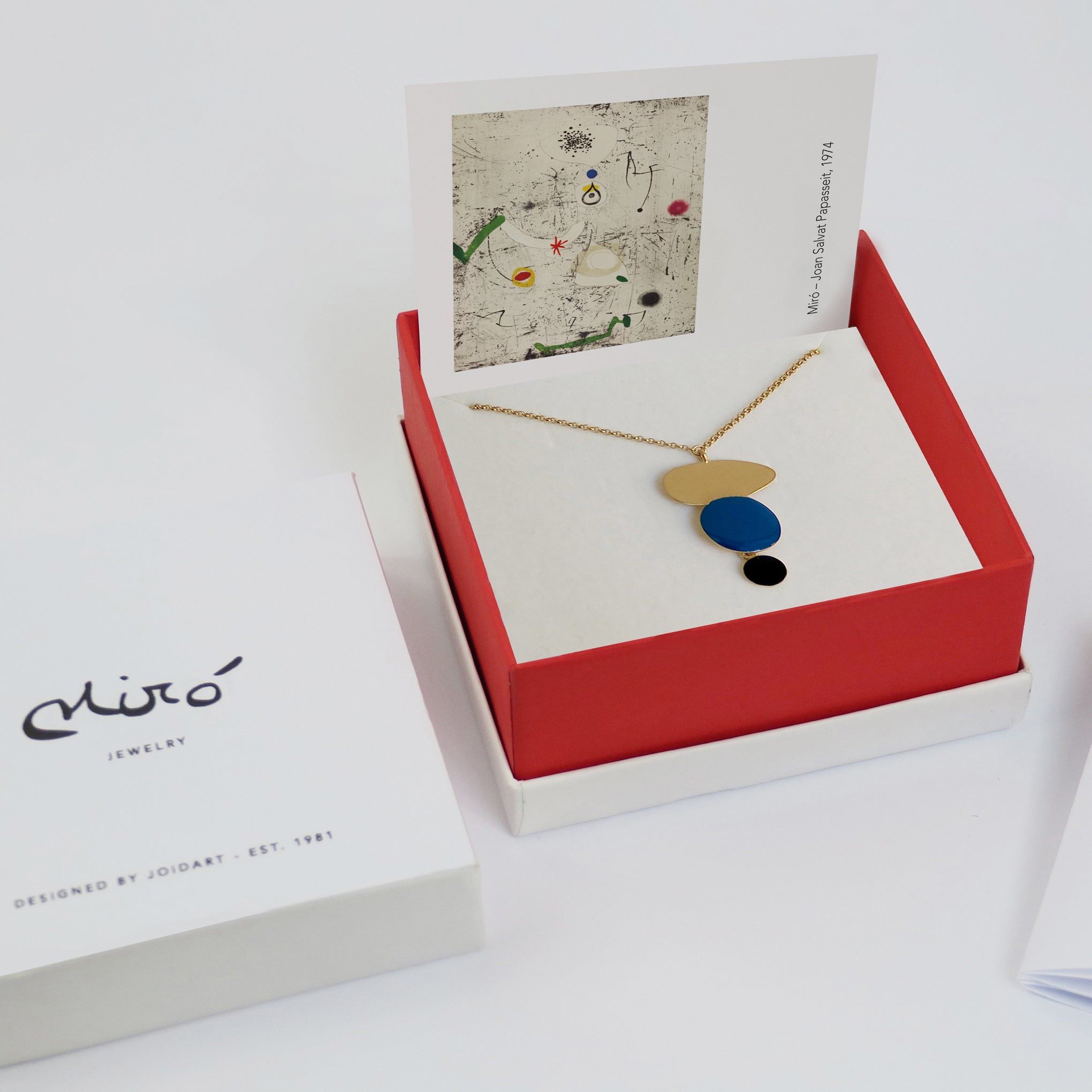Joan Mir?? Gold-Plated Linear Dots Necklace
