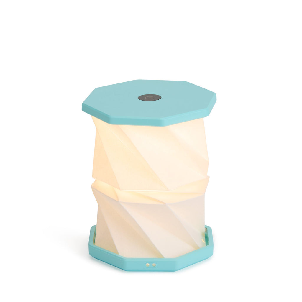 Twist Hexagon Portable Table Lamp - Lagoon Teal