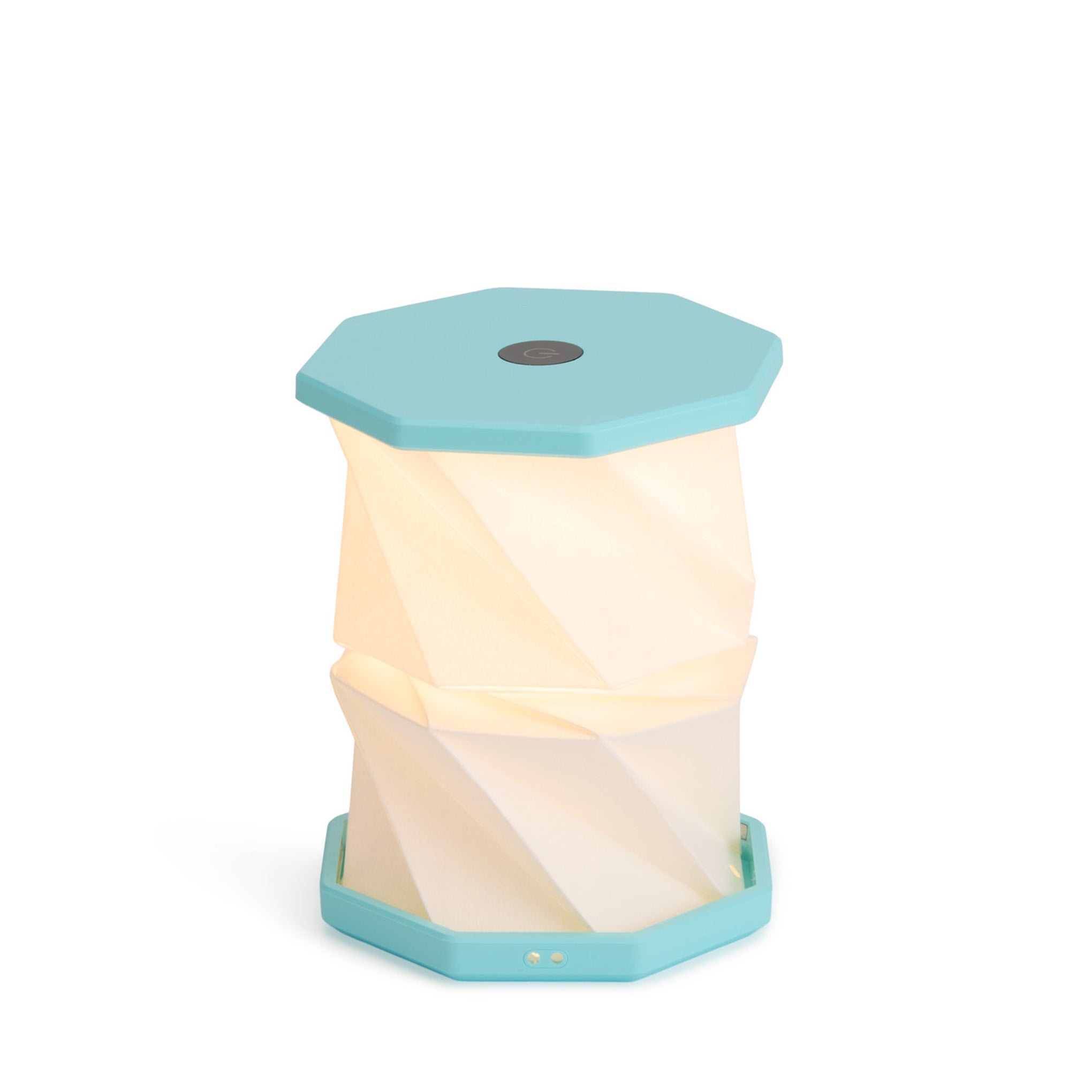 Twist Hexagon Portable Table Lamp - Lagoon Teal
