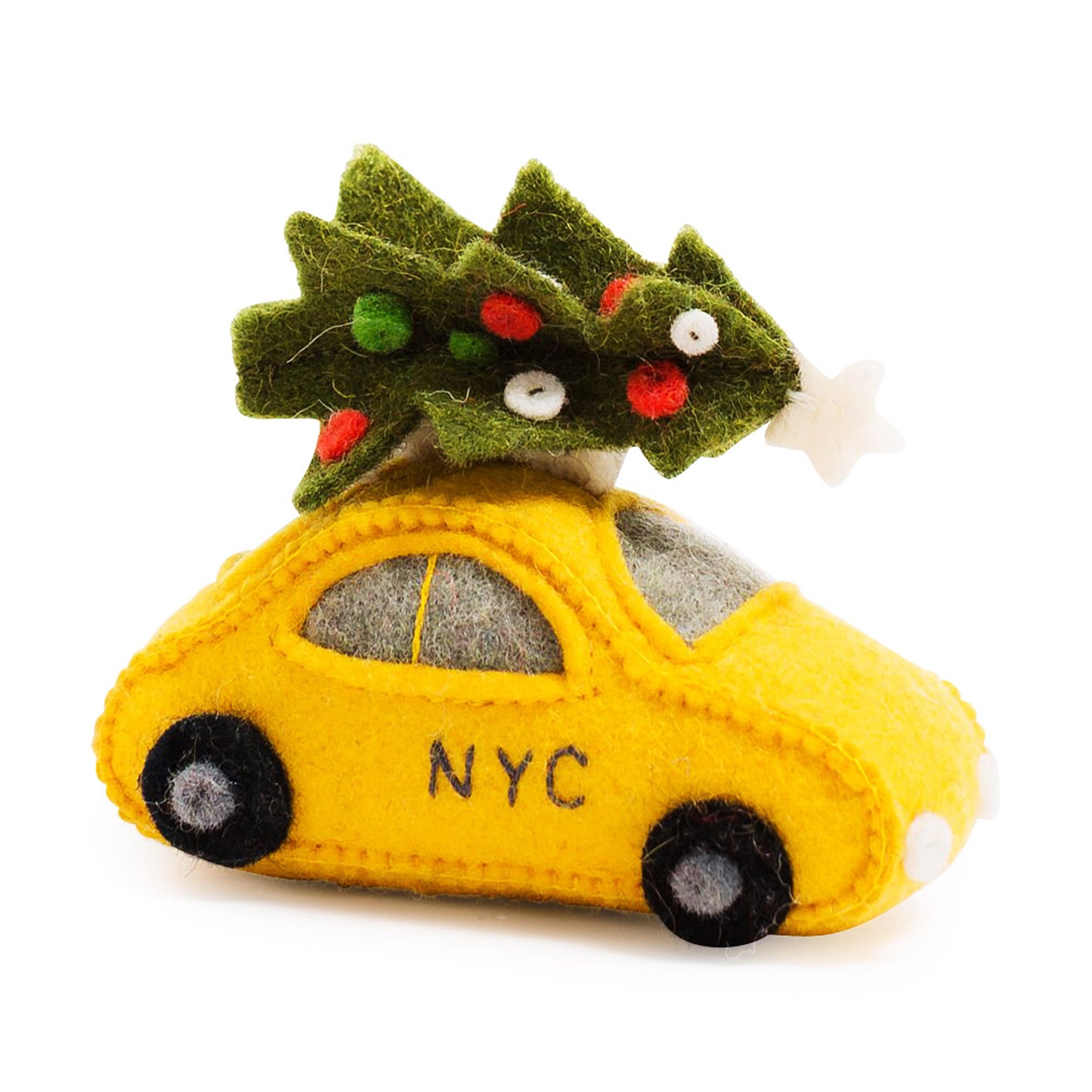 NYC Felt Ornament - Taxi