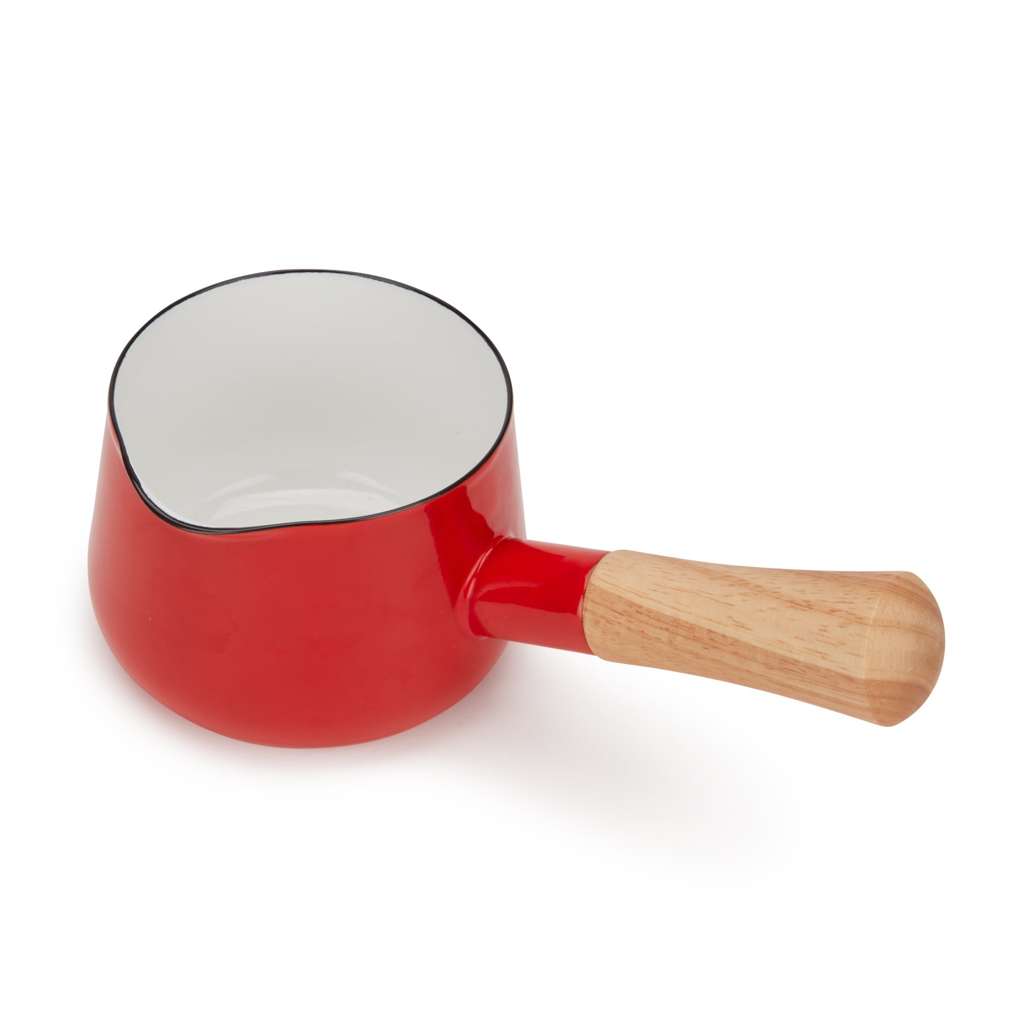 Porcelain Enamel Milk Pan - Red