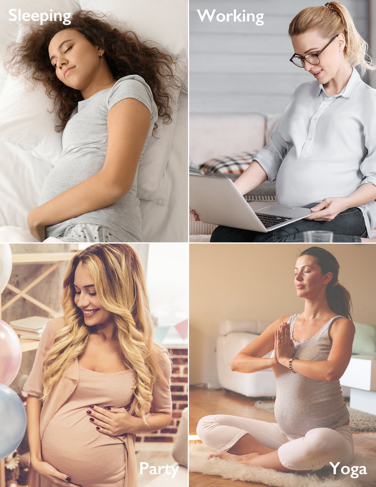 Ergonest Maternity Belly Band & High Waist Pregnancy Underwear &  Pregnancy Wedge Pillows Bundle