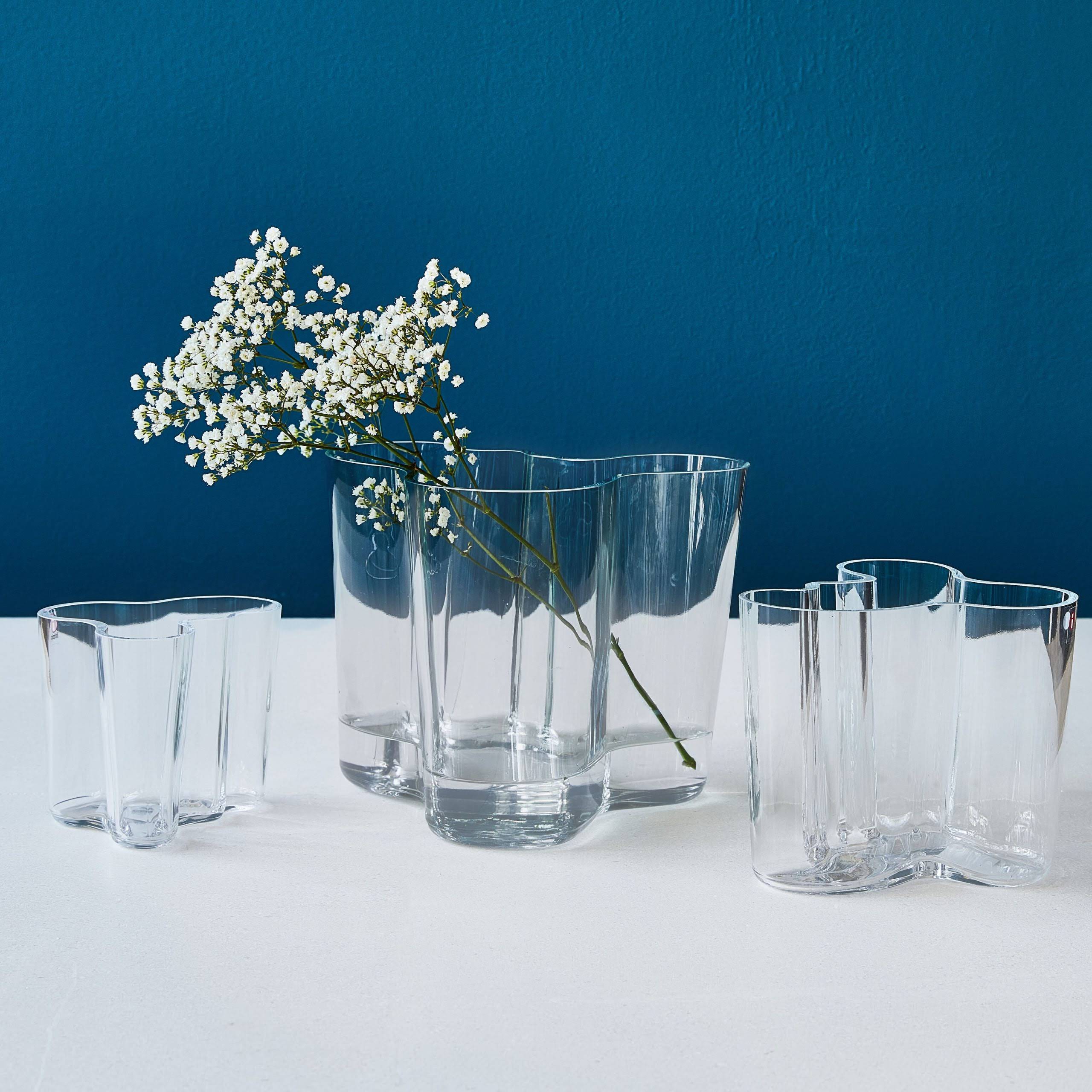 Iittala Alvar Aalto Glass Vase - 3.7h