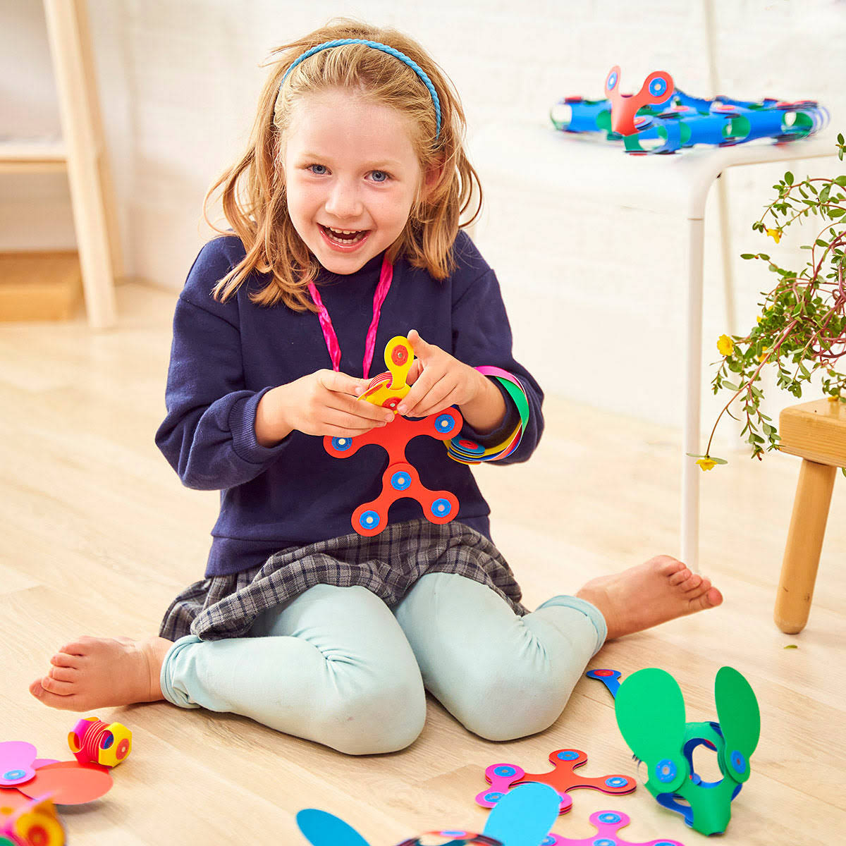 Clixo Rainbow Magnetic Construction Set