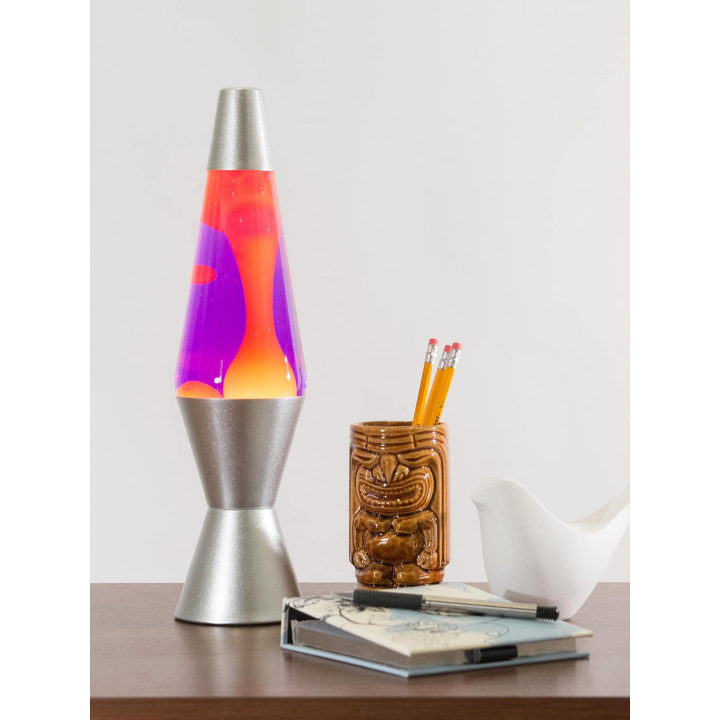 14.5'' LAVA Lamp - Yellow/Purple/Silver