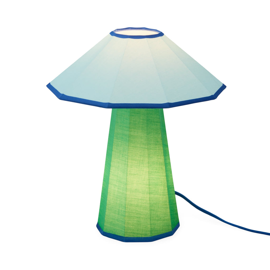 Trimme Table Lamp - Green/ Light Blue