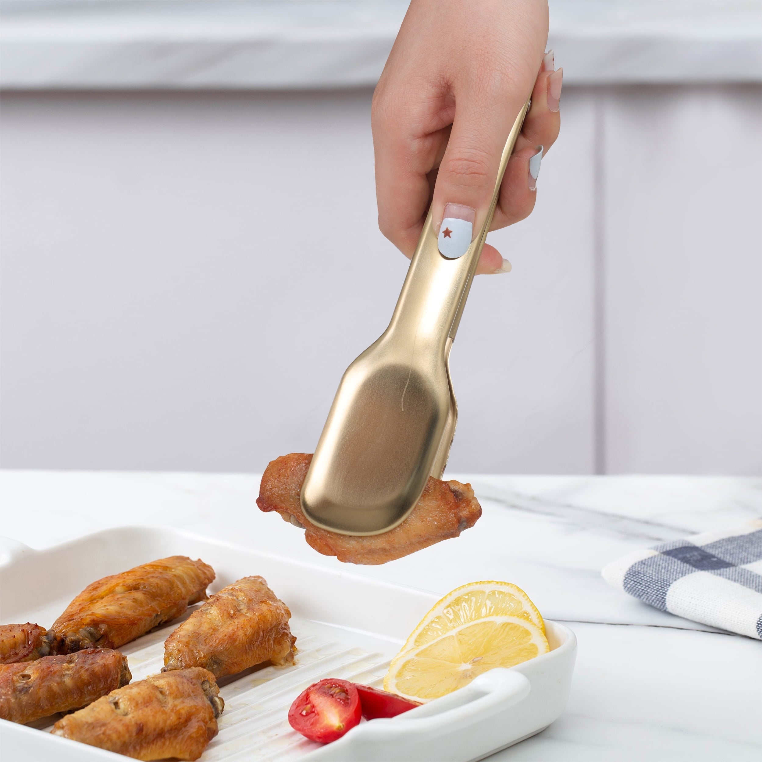 2-Piece Mini Tongs Compact & Durable
