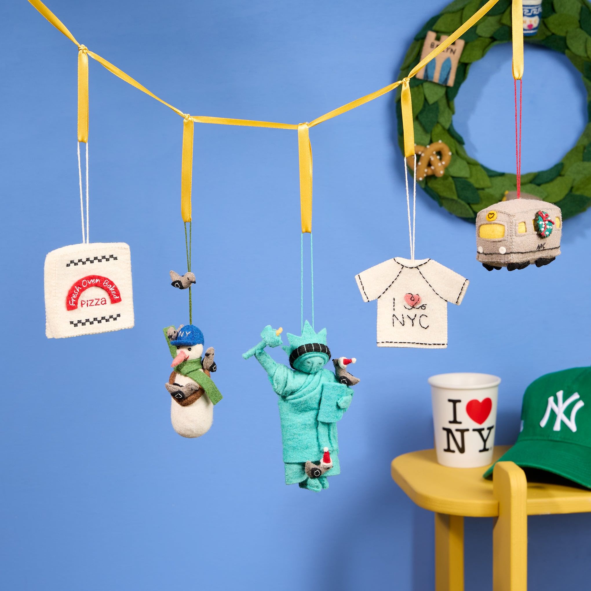 NYC Felt Ornament - I Heart NY Tee