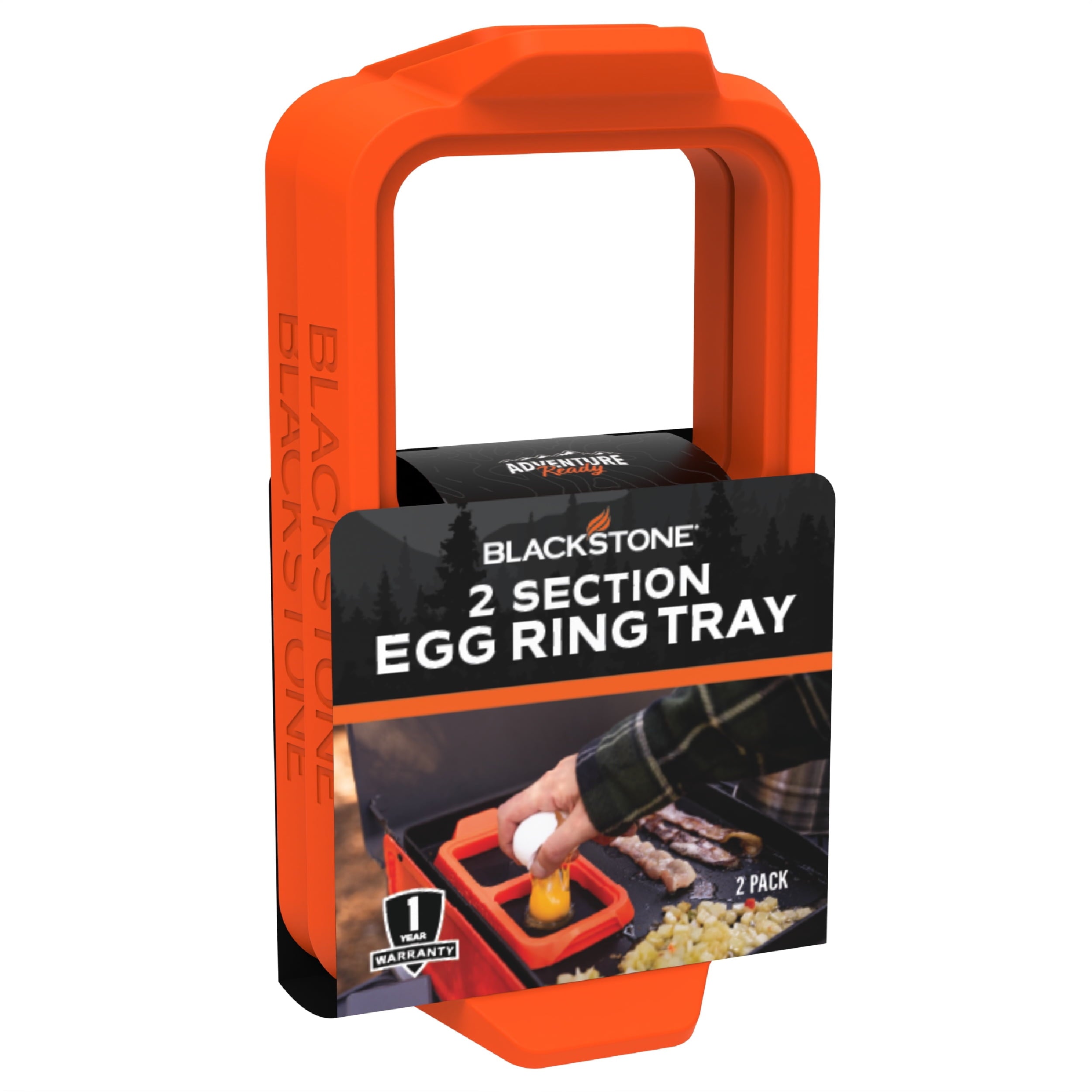 Silicone Egg Ring Tray Set with Heat-Resistant Handles, 2-Piece