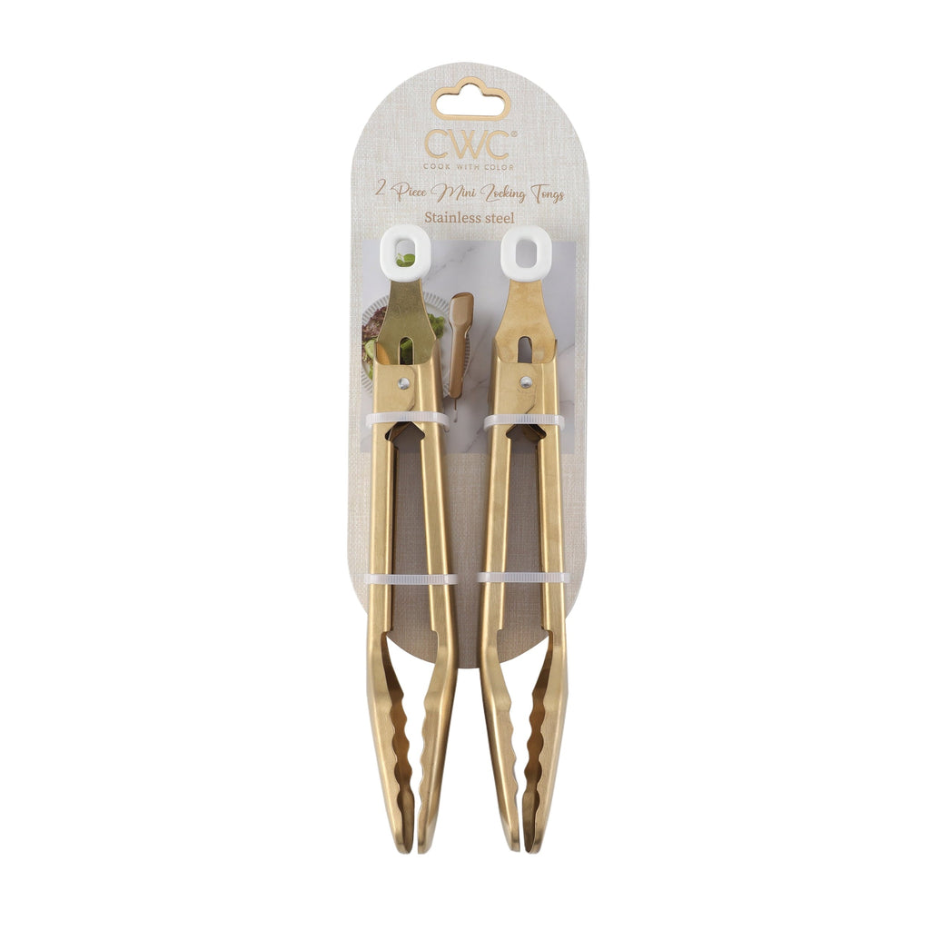 2-Piece Mini Tongs Compact & Durable