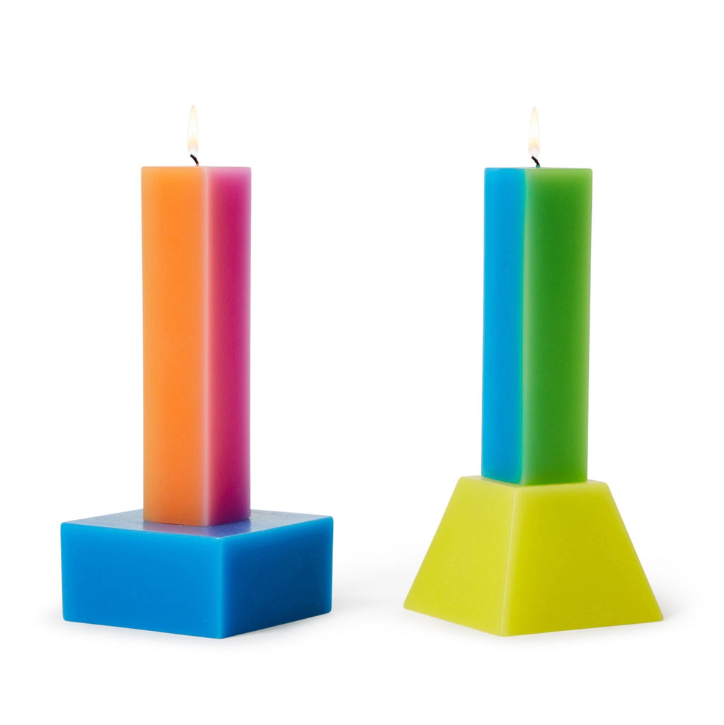 Yinka Ilori Happiness Candle - Orange/ Pink