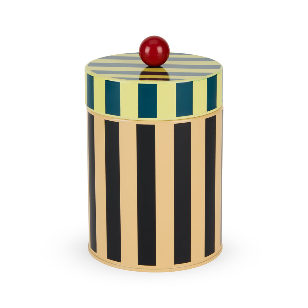 Dusen Dusen Striped Canister - Orange/ Black