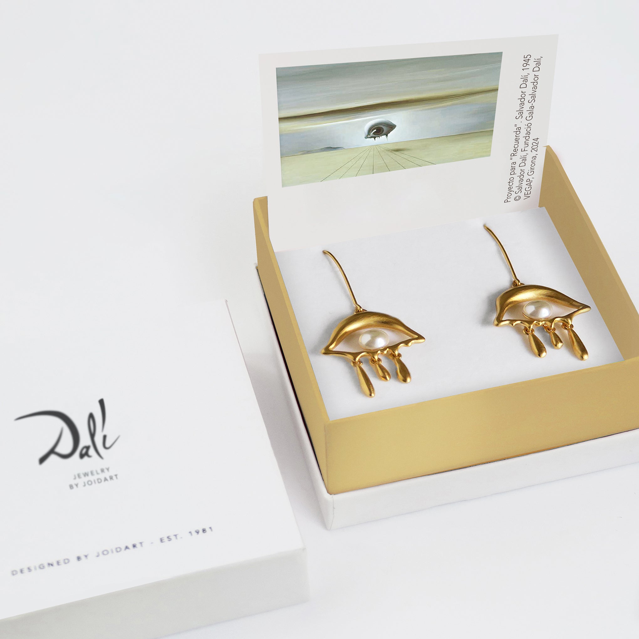 Salvador Dalí Gold-Plated Eye Drop Earrings