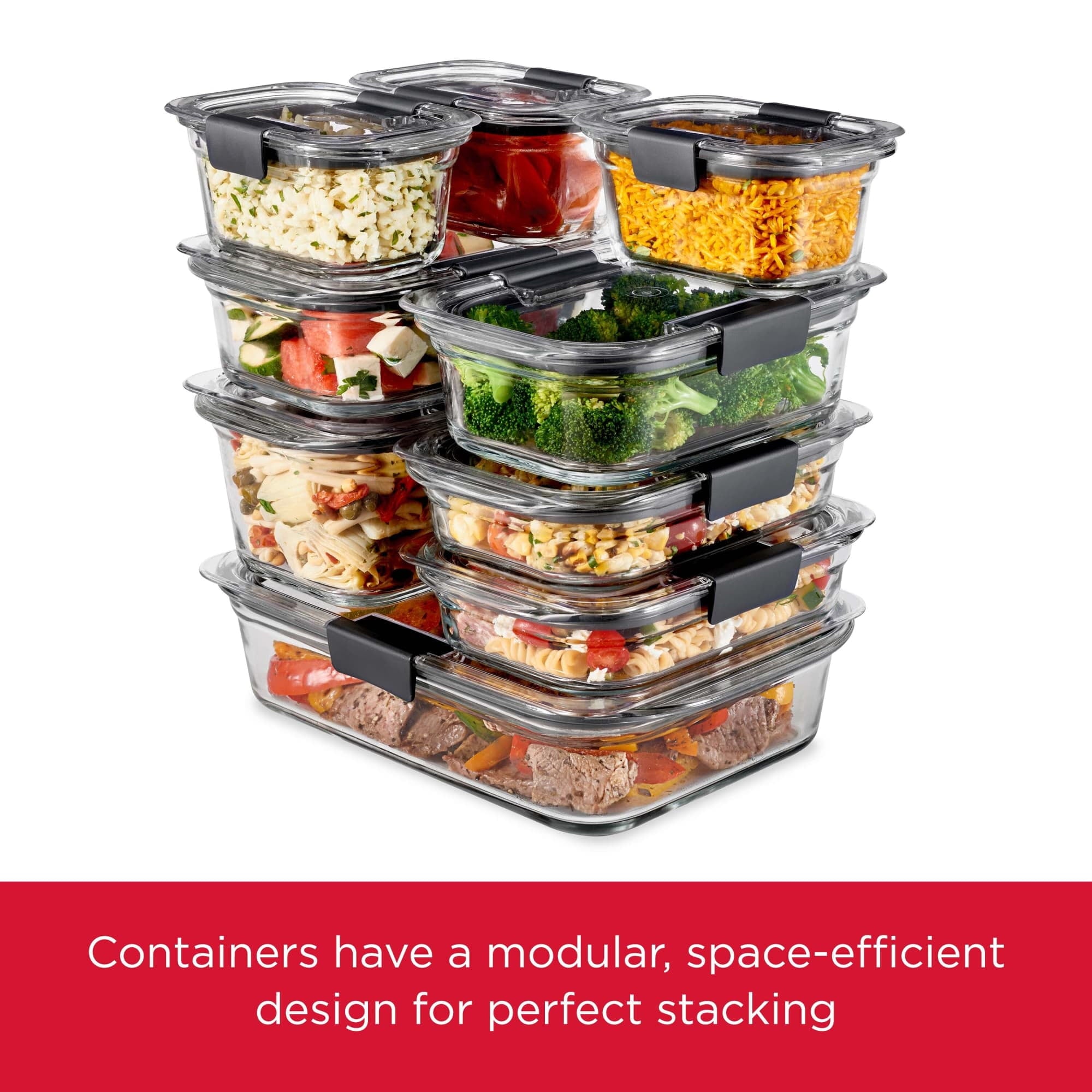 1.3 Cup Stain-Proof Food Storage Container, Set of 2
