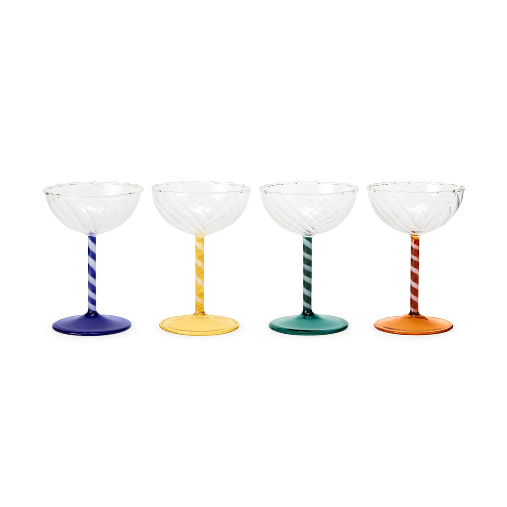 Candy Twist Glassware - Set of 4 - Wine Set of 4