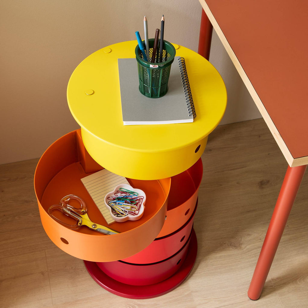 5-Drawer Round Pivot Cabinet