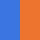 Bloom 3D-Printed Vase - Electric Blue/ Neon Orange