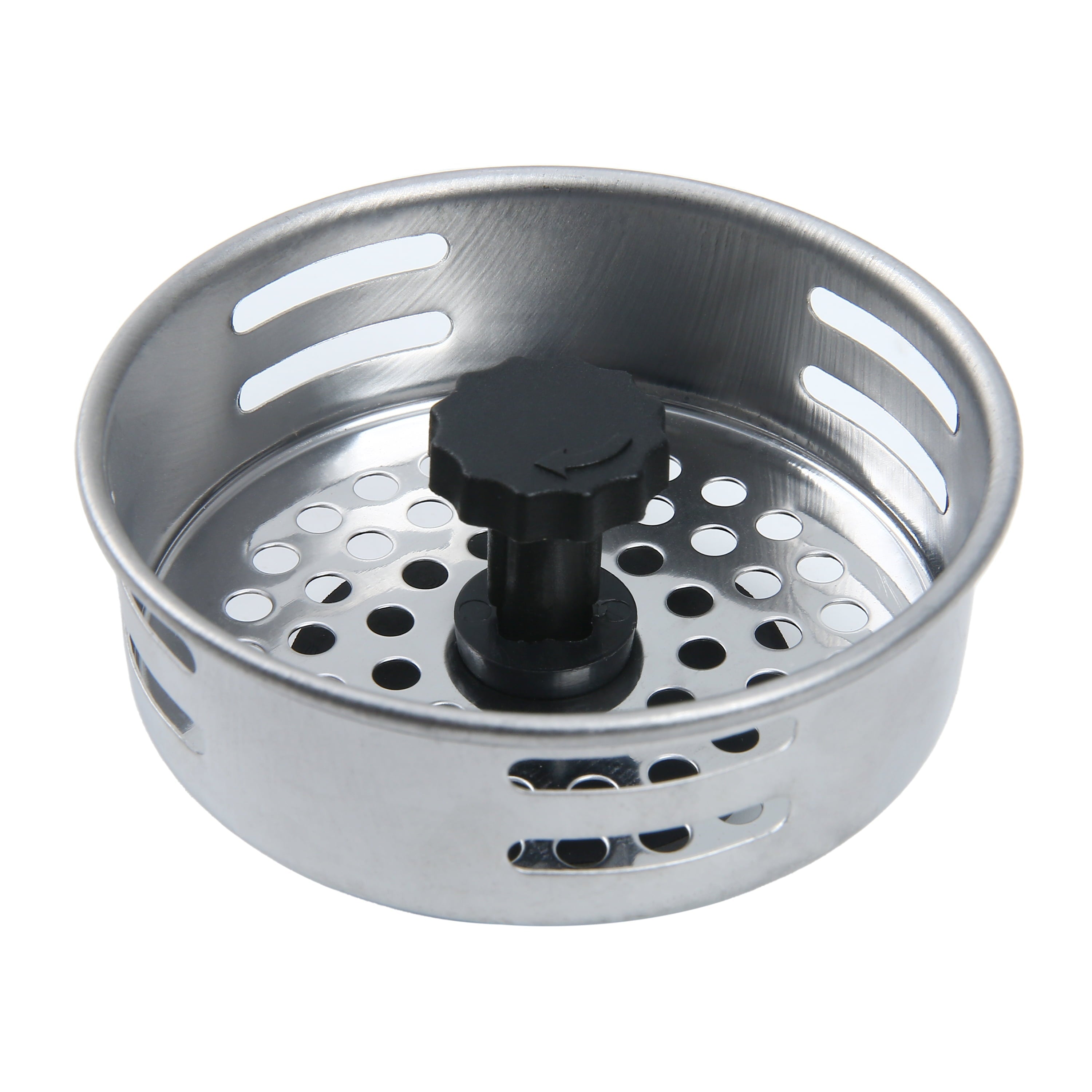 Stainless Steel Kitchen Sink Strainer and Drain Catcher with Rubber Stopper