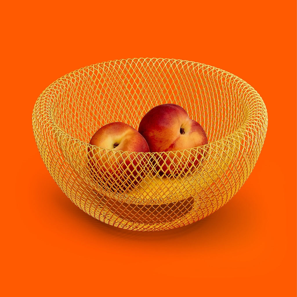 Wire Mesh Bowls - Yellow
