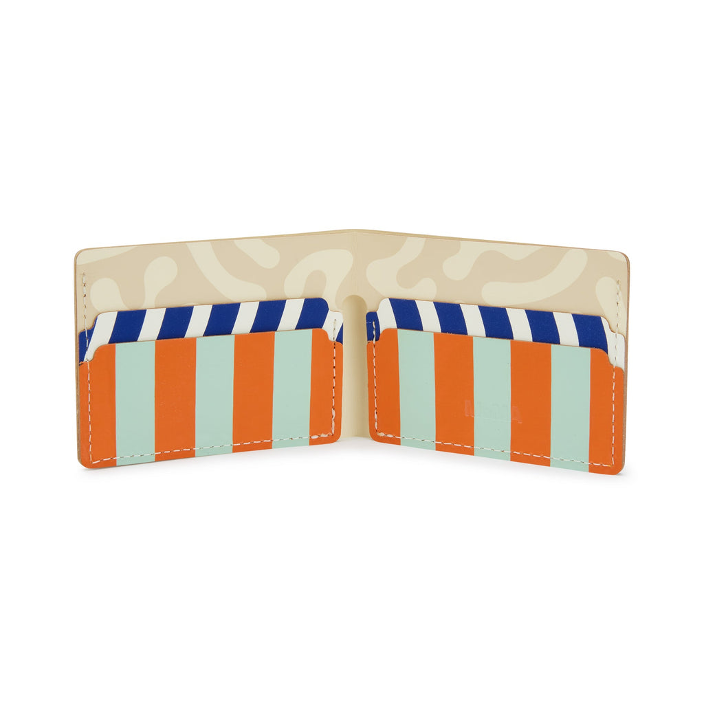 Dusen Dusen Recycled Leather Billfold Wallet - Sand